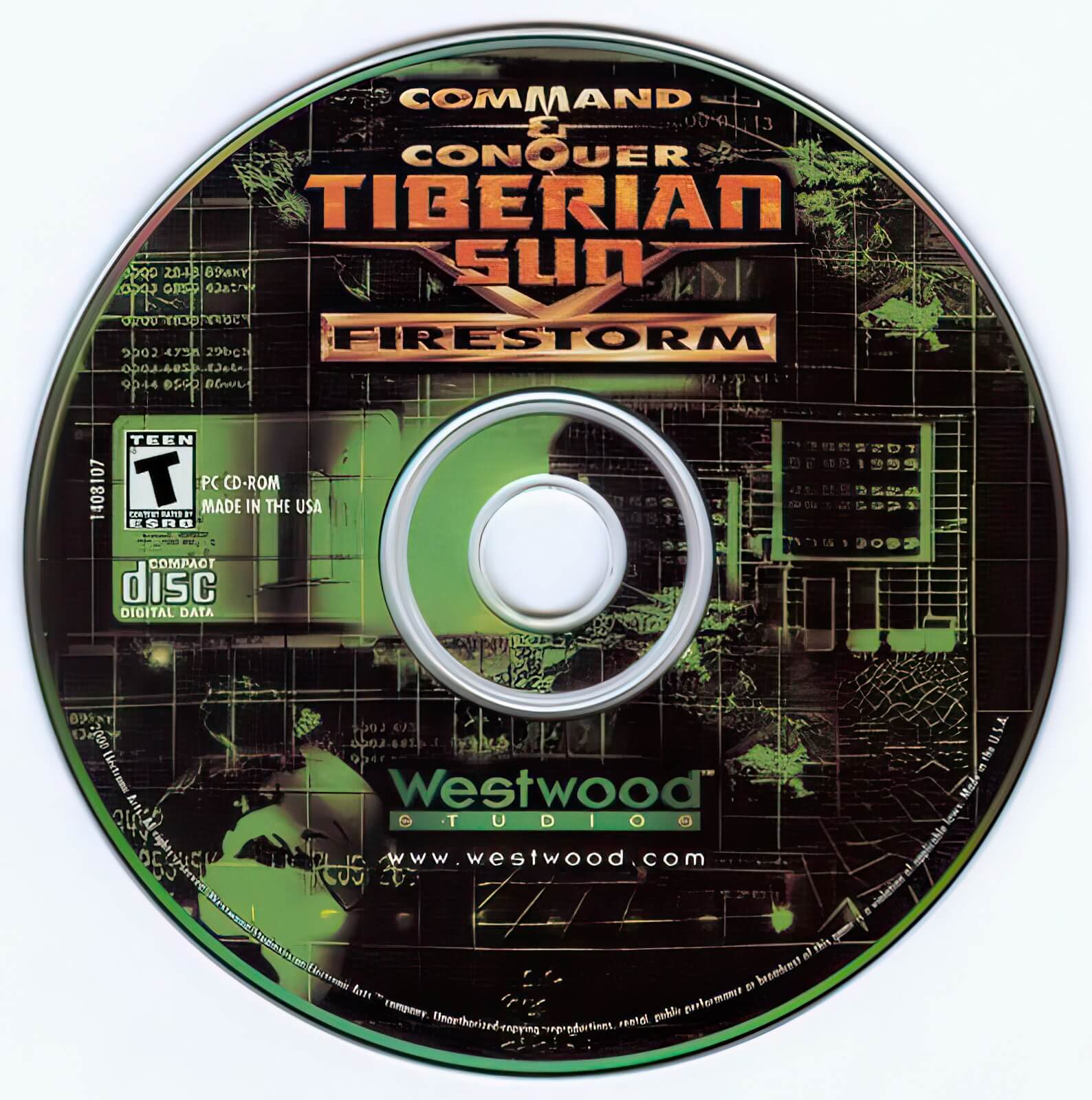 Лицензионный диск Command & Conquer Tiberian Sun Firestorm для Windows